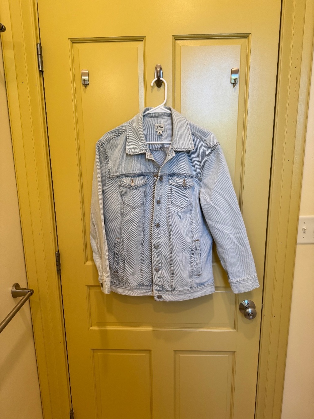 J.Crew Denim Jean Jacket Light Wash Oversized — Size M
